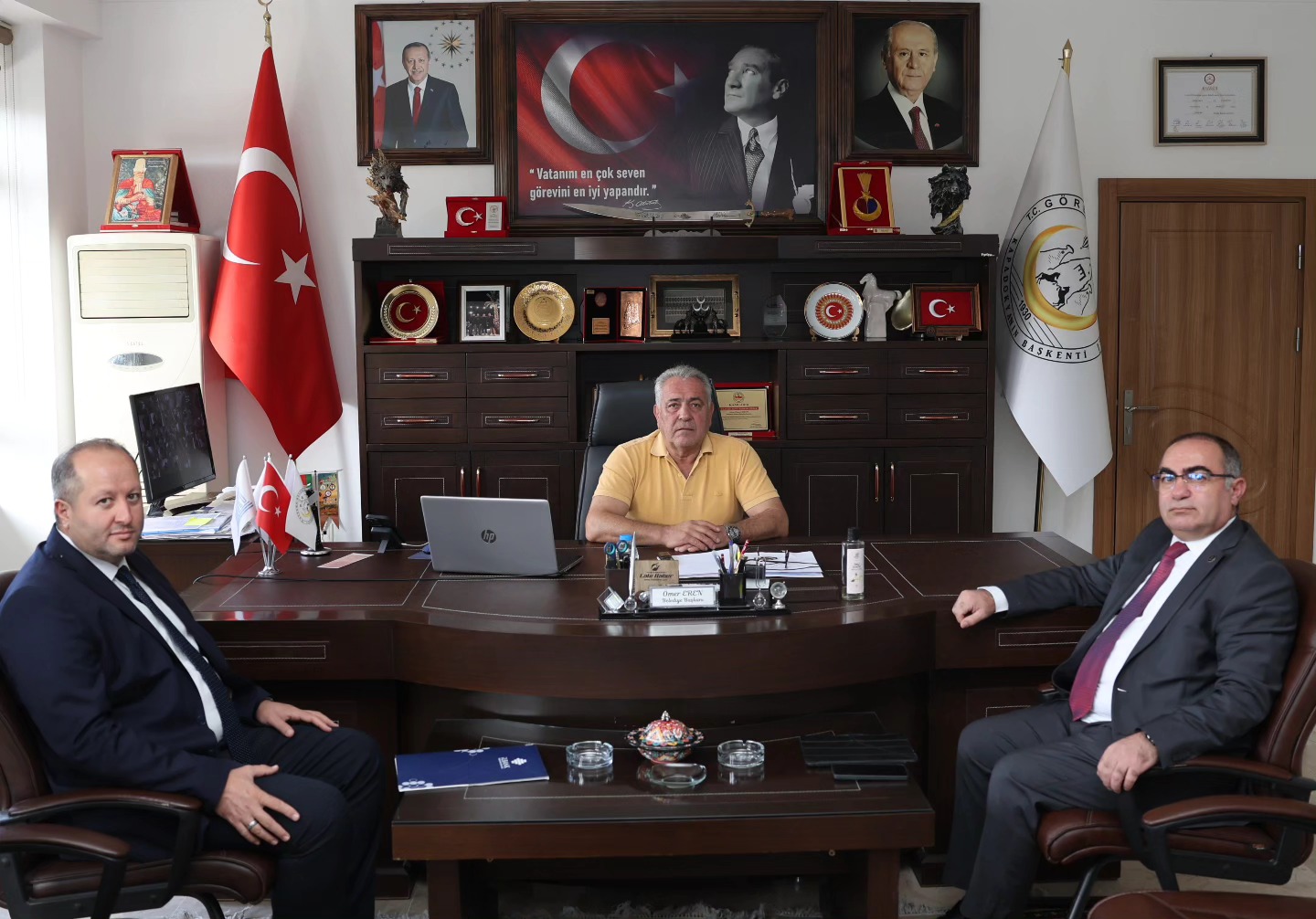 İLLER BANKASI KAYSERİ BÖLGE MÜDÜRÜ OSMAN BAYKENDİ'DEN BAŞKANA ZİYARET