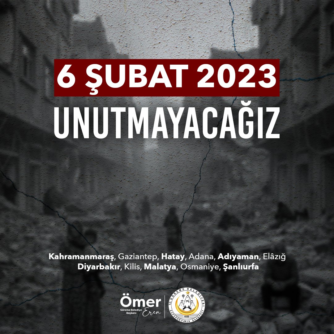 Unutmayacağız.