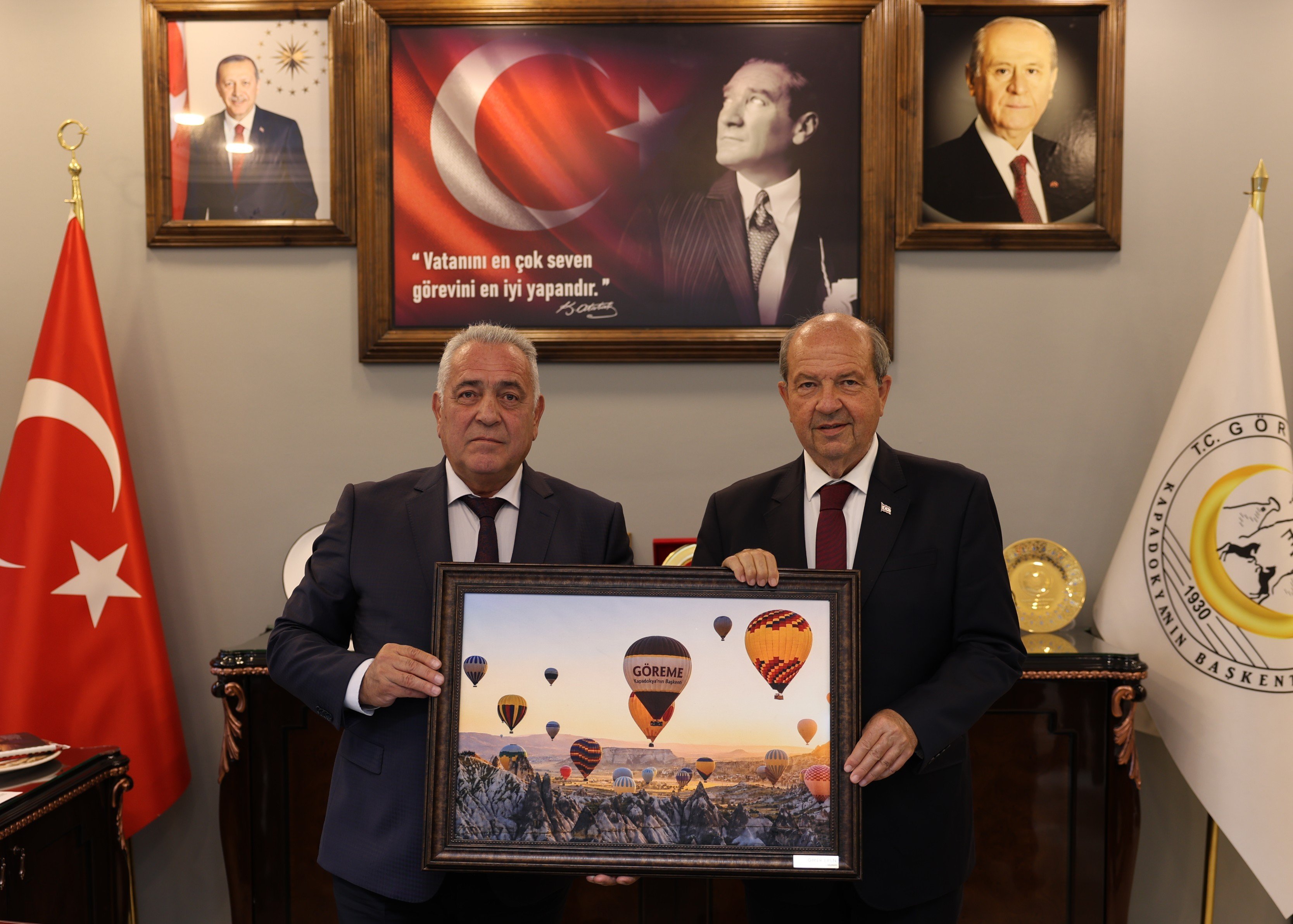 KKTC 5.CUMHURBAŞKANI SAYIN ERSİN TATAR GÖREME'DE